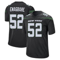 NY.Jets #52 Kingsley Enagbare Player Stealth Black Home Game Gdoa Stitched Jerseys