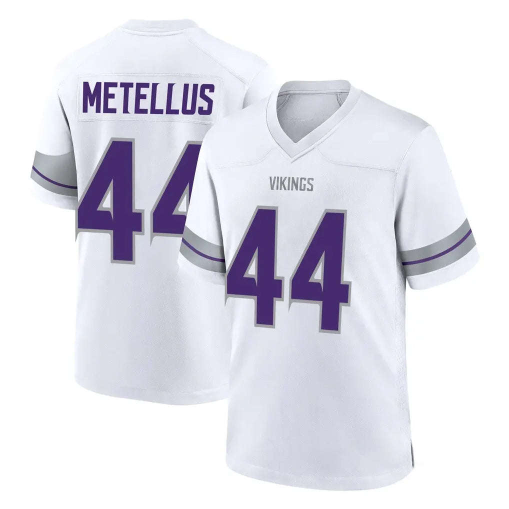 M.Vikings #44 Josh Metellus Player White Alternate Home Game Gdoa Stitched Jerseys