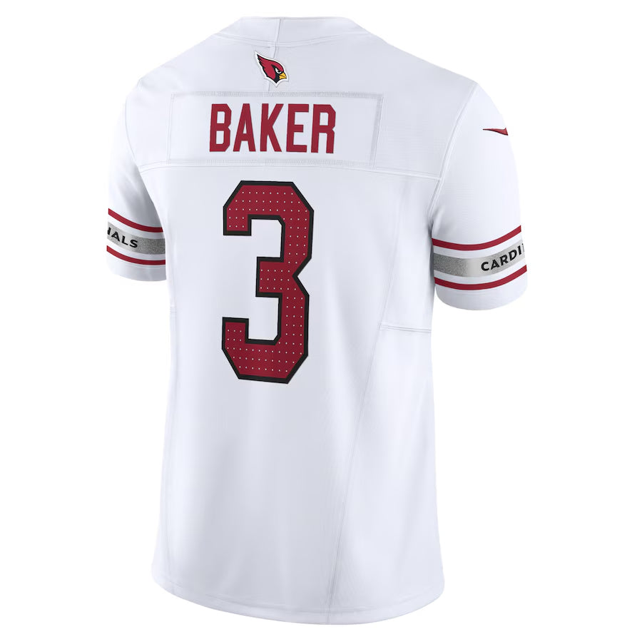 A.Cardinals #3 Budda Baker Player White Vapor F.U.S.E. Limited Gdoa Stitched Jerseys