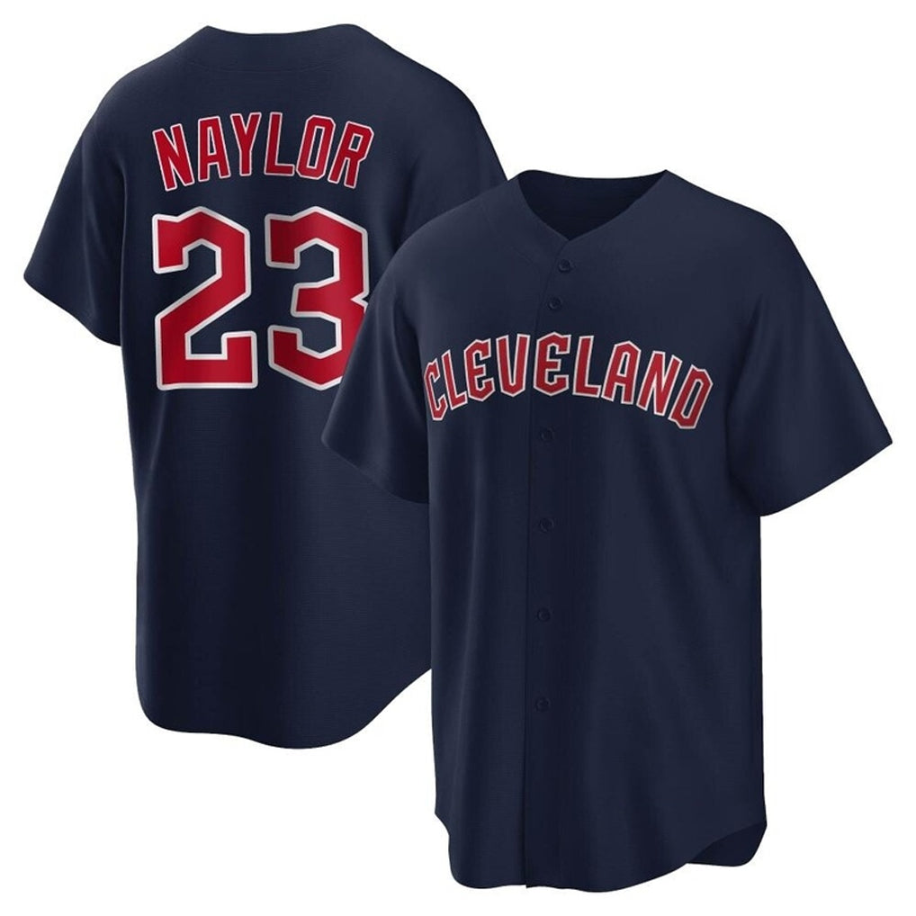 C.Guardians #23 Bo Naylor Player Navy Game Home Gdoa Stitched Jerseys