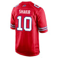 B.Bills #10 Khalil Shakir Player Red Home Game Gdoa Stitched Jerseys