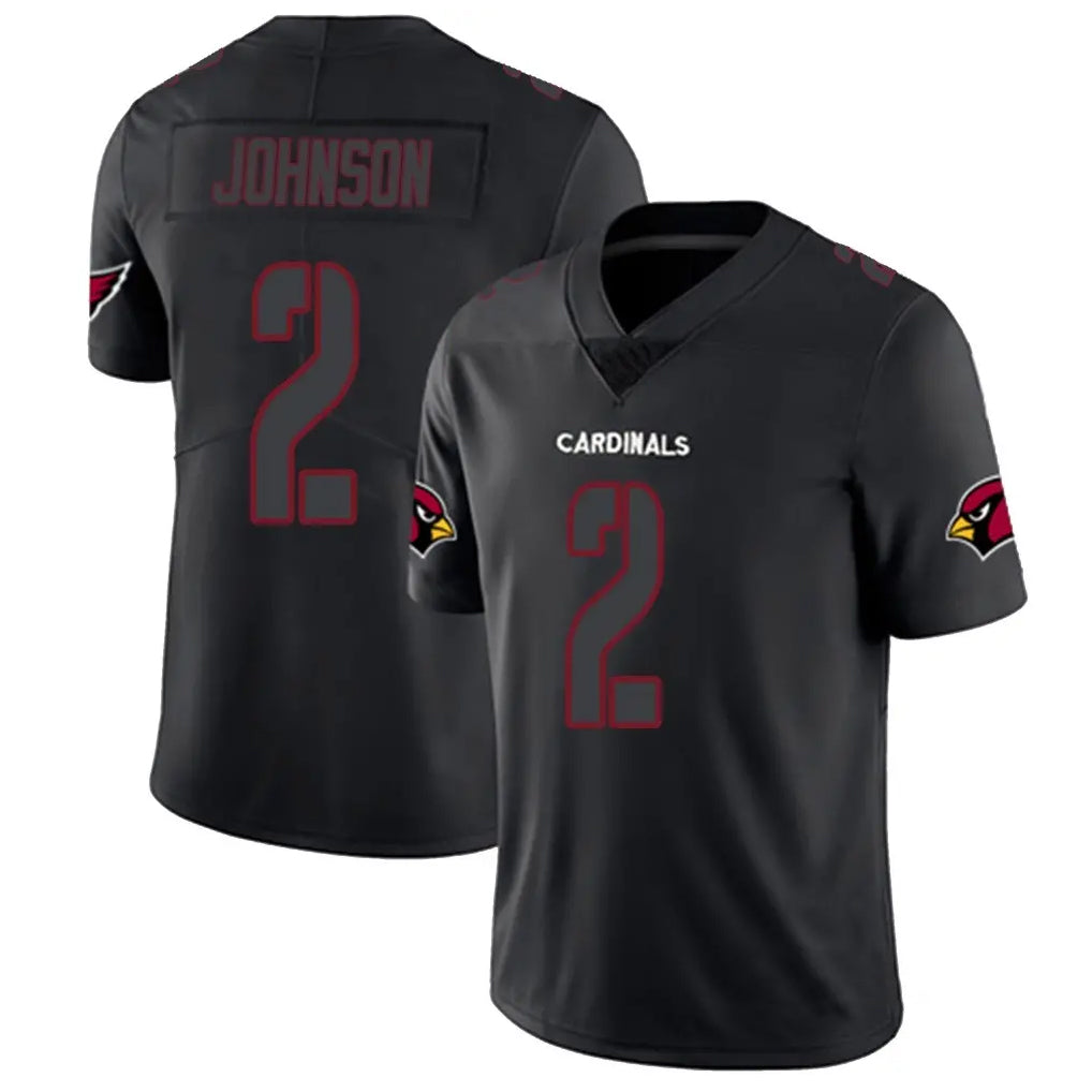 A.Cardinals #2 Will Johnson Player Black Impact Limited Home Game Gdoa Stitched Jerseys
