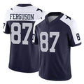 D.Cowboys #87 Jake Ferguson Player Navy-White Limited Alternate Vapor F.U.S.E. Home Game Gdoa Stitched Jerseys