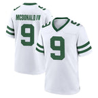 NY.Jets #9 Will McDonald IV Player White Legacy Home Game Gdoa Stitched Jerseys