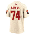 A.Cardinals #74 Isaiah Adams Player Cream Rivalries Collection Game Gdoa Stitched Jerseys