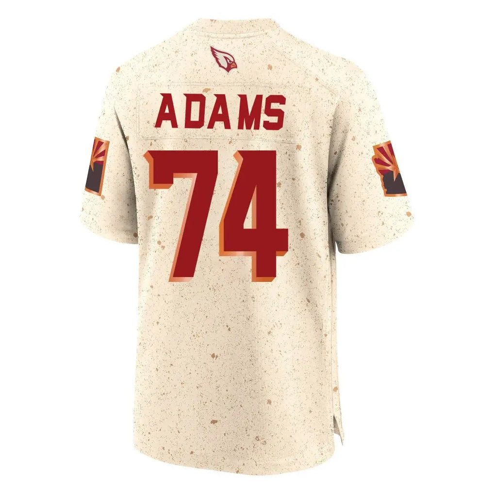 A.Cardinals #74 Isaiah Adams Player Cream Rivalries Collection Game Gdoa Stitched Jerseys