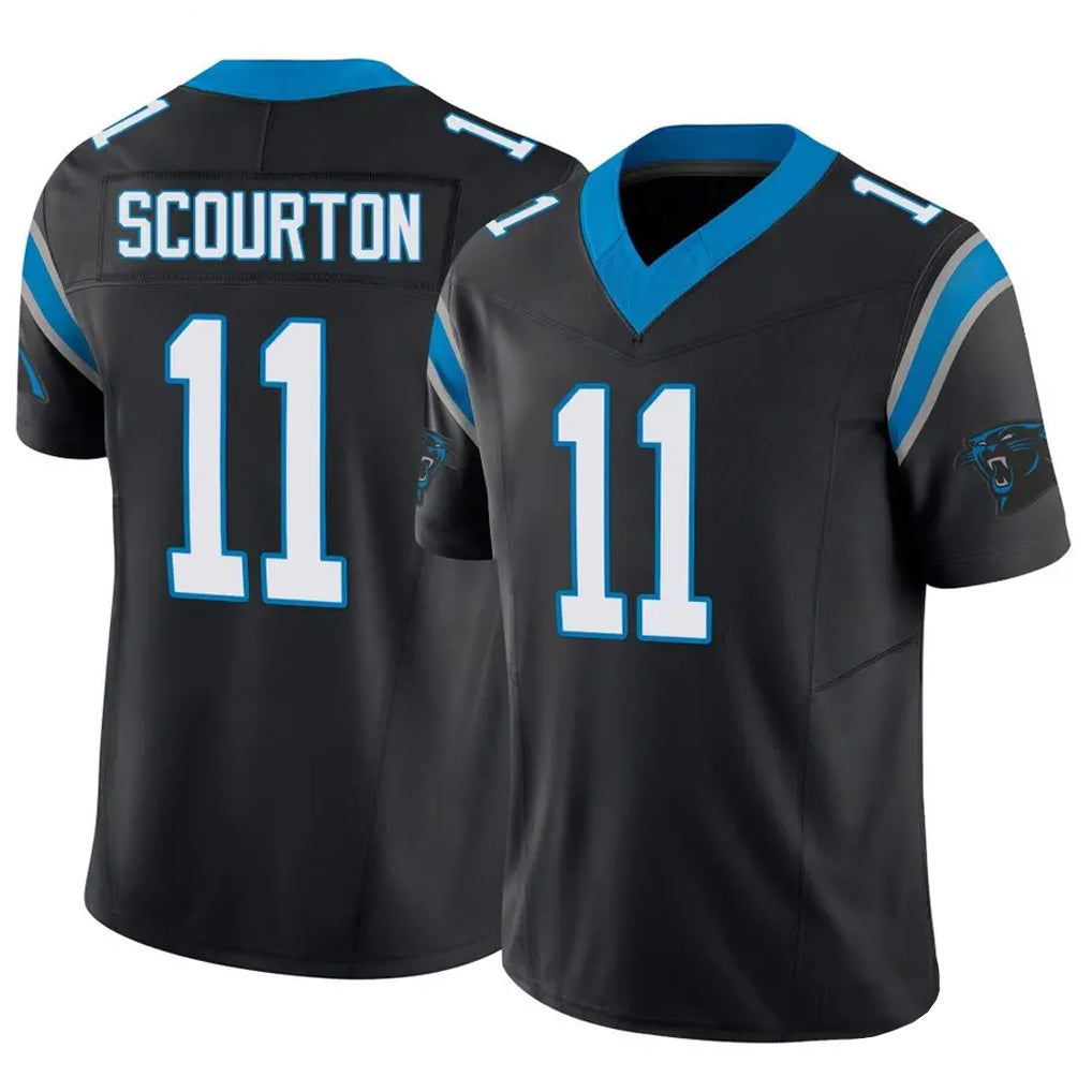 C.Panthers #11 Nic Scourton Player Black Vapor F.U.S.E. Limited Gdoa Stitched Jerseys