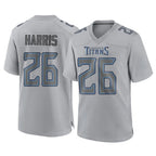 T.Titans #26 Marcus Harris Player Gray Atmosphere Fashion Home Game Gdoa Stitched Jerseys
