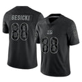 C.Bengals #88 Mike Gesicki Player Black Reflective Limited Game Gdoa Stitched Jerseys