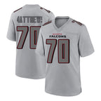 A.Falcons #70 Jake Matthews Branch Player Gray Fashion Home Game Gdoa Stitched Jerseys