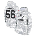 GB.Packers #56 Edgerrin Cooper Player Arctic Camo Salute to Service Hoodies Limited Game Gdoa Stitched Jerseys