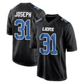 D.Lions #31 Kerby Joseph Player Black Fashion Home Game Gdoa Stitched Jerseys