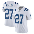 IN.Colts #27 Justin Walley Player White Limited Vapor Untouchable Home Game Gdoa Stitched Jerseys