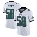 P.Eagles #58 Jalyx Hunt Player White Limited Vapor Untouchable Home Game Gdoa Stitched Jerseys