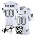 Custom LV.Raiders White 2026 Vapor Limited 65th Anniversary Home Game Any Name & Numbers Gdoa Stitched Jerseys