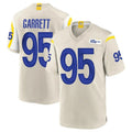 LA.Rams #95 Myles Garrett Player Bone Home Game Gdoa Stitched Jerseys