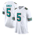 M.Dolphins #5 Jaylen Wright Player White Limited Home Game Gdoa Stitched Jerseys