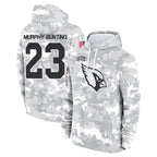A.Cardinals #23 Sean Murphy-Bunting Player Camo Salute to Service Hoodies Gdoa Stitched Jerseys