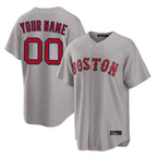 Custom B.Red Sox Gray Home Game Any Name & Number Gdoa Stitched Jerseys