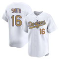 LA.Dodgers #16 Will Smith Player Gold Collection Limited Home Fdoa Stitched Jerseys