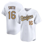LA.Dodgers #16 Will Smith Player Gold Collection Limited Home Fdoa Stitched Jerseys
