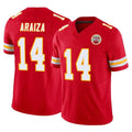 KC.Chiefs #14 Matt Araiza Player Red Limited Vapor F.U.S.E. Home Game Gdoa Stitched Jerseys
