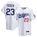 LA.Dodgers #23 Kyle Tucker Player White Home Game Fdoa Stitched Jerseys