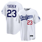 LA.Dodgers #23 Kyle Tucker Player White Home Game Fdoa Stitched Jerseys