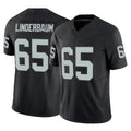 LV.Raiders #65 Tyler Linderbaum Player Black Limited Vapor F.U.S.E. Home Game Gdoa Stitched Jerseys