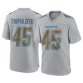 LA.Chargers #45 Tuli Tuipulotu Player Gray Atmosphere Fashion Home Game Gdoa Stitched Jerseys