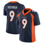 D.Broncos #9 Talanoa Hufanga Player Navy Vapor Untouchable Limited Game Gdoa Stitched Jerseys