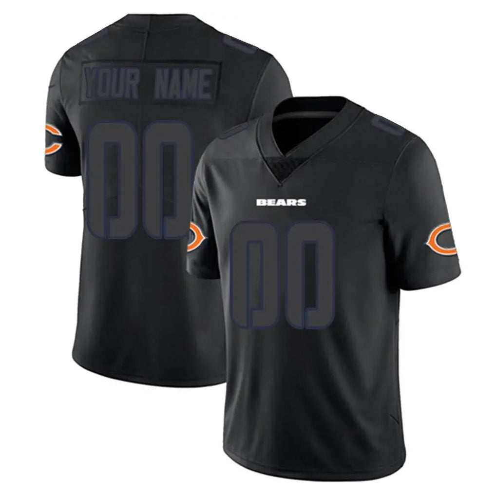 Custom C.Bears Black Impact Limited Game Any Name & Numbers Gdoa Stitched Jerseys