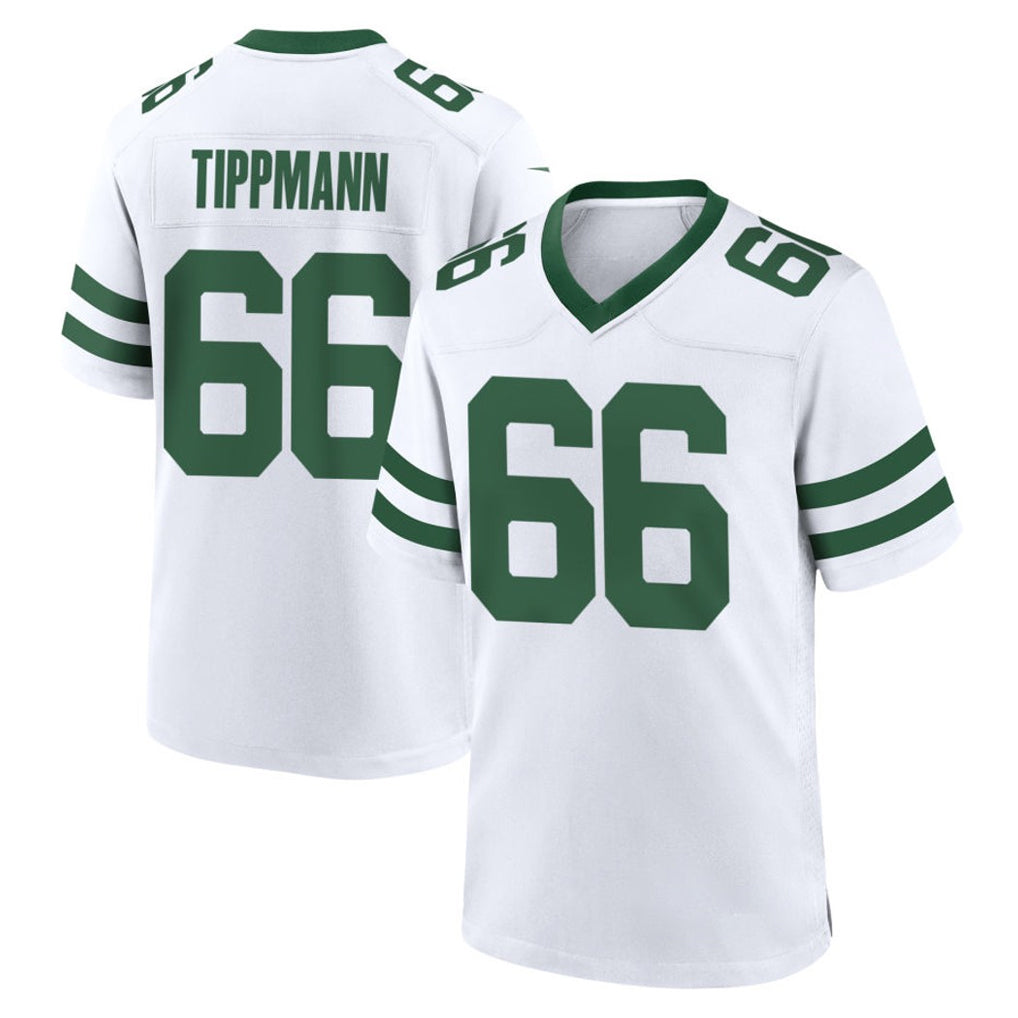NY.Jets #66 Joe Tippmann Player White Legacy Home Game Gdoa Stitched Jerseys
