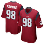 H.Texans #98 Sheldon Rankins Player Red Home Game Gdoa Stitched Jerseys