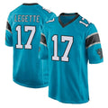 C.Panthers #17 Xavier Legette Player Blue Game Gdoa Stitched Jerseys