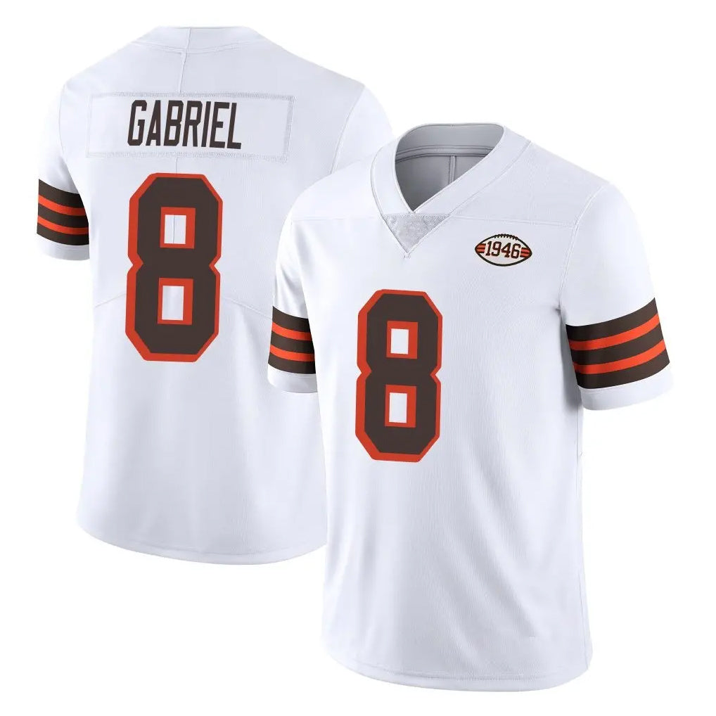 C.Browns #8 Dillon Gabriel Player White Limited  Vapor 1946 Collection Alternate Game Gdoa Stitched Jerseys