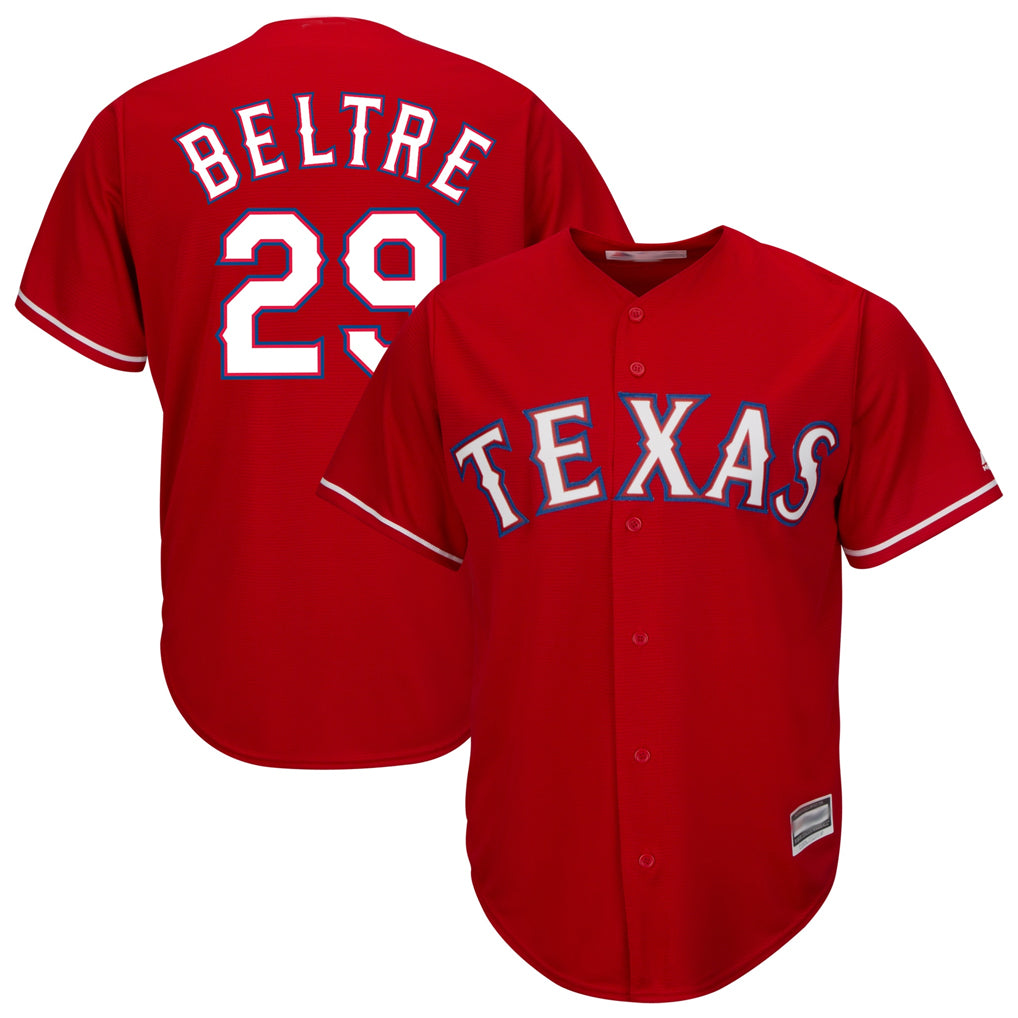 T.Rangers #29 Adrian Beltre Player Red Majestic Alternate Cool Fdoa Stitched Jerseys