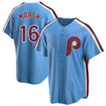 P.Phillies #16 Brandon Marsh Player Light Blue Home Game Fdoa Stitched Jerseys