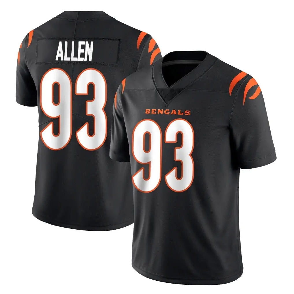 C.Bengals #93 Jonathan Allen Player Black Vapor Untouchable Limited Home Game Gdoa Stitched Jerseys