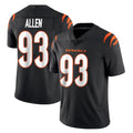 C.Bengals #93 Jonathan Allen Player Black Vapor Untouchable Limited Home Game Gdoa Stitched Jerseys