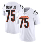 C.Bengals #75 Orlando Brown Jr. Player White Vapor Untouchable Limited Home Game Gdoa Stitched Jerseys