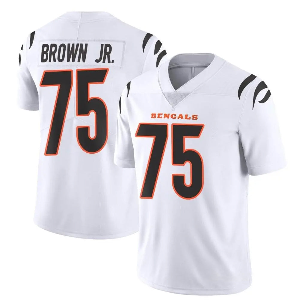 C.Bengals #75 Orlando Brown Jr. Player White Vapor Untouchable Limited Home Game Gdoa Stitched Jerseys