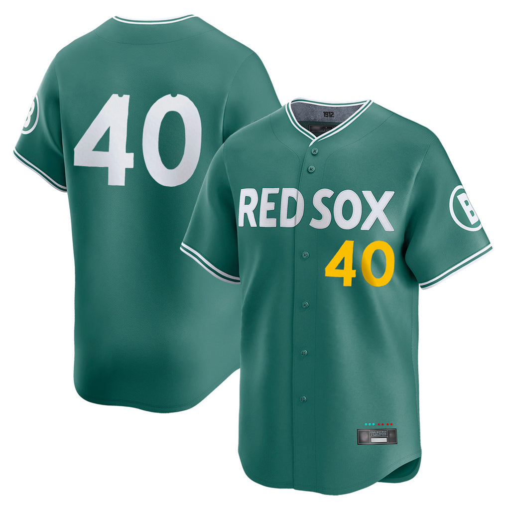 B.Red Sox #40 Willson Contreras Player Green City Connect Limited Home Game Gdoa Stitched Jerseys