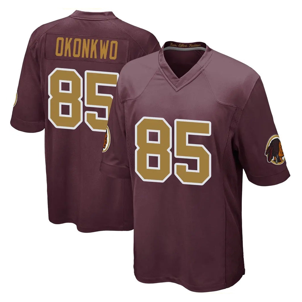 W.Commanders #85 Chig Okonkwo Player Burgundy Alternate Home Game Gdoa Stitched Jerseys