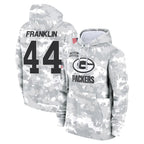 GB.Packers #44 Zaire Franklin Player Arctic Camo Salute to Service Hoodies Limited Game Gdoa Stitched Jerseys