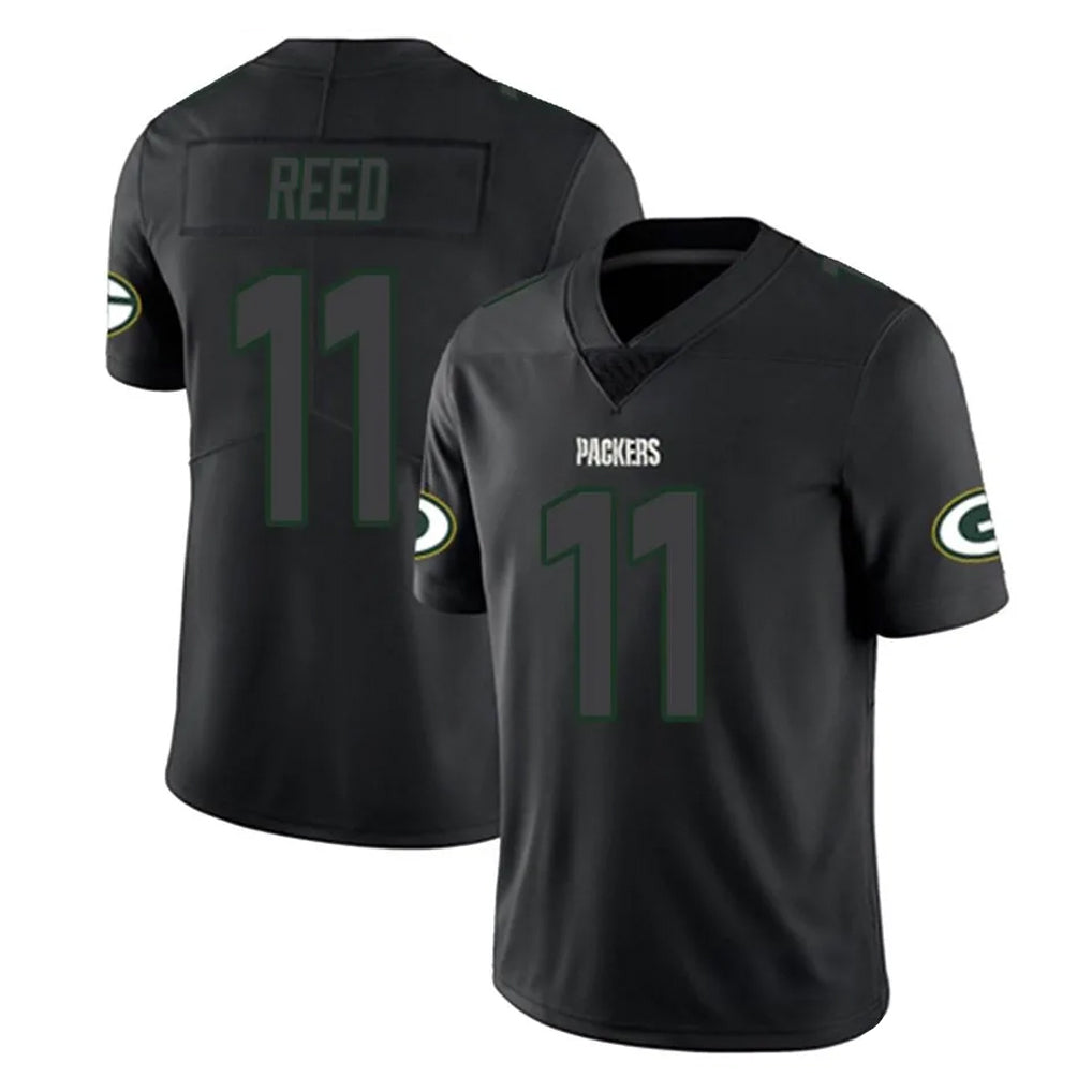 GB.Packers #11 Jayden Reed Player Black Impact Limited Home Game Gdoa Stitched Jerseys