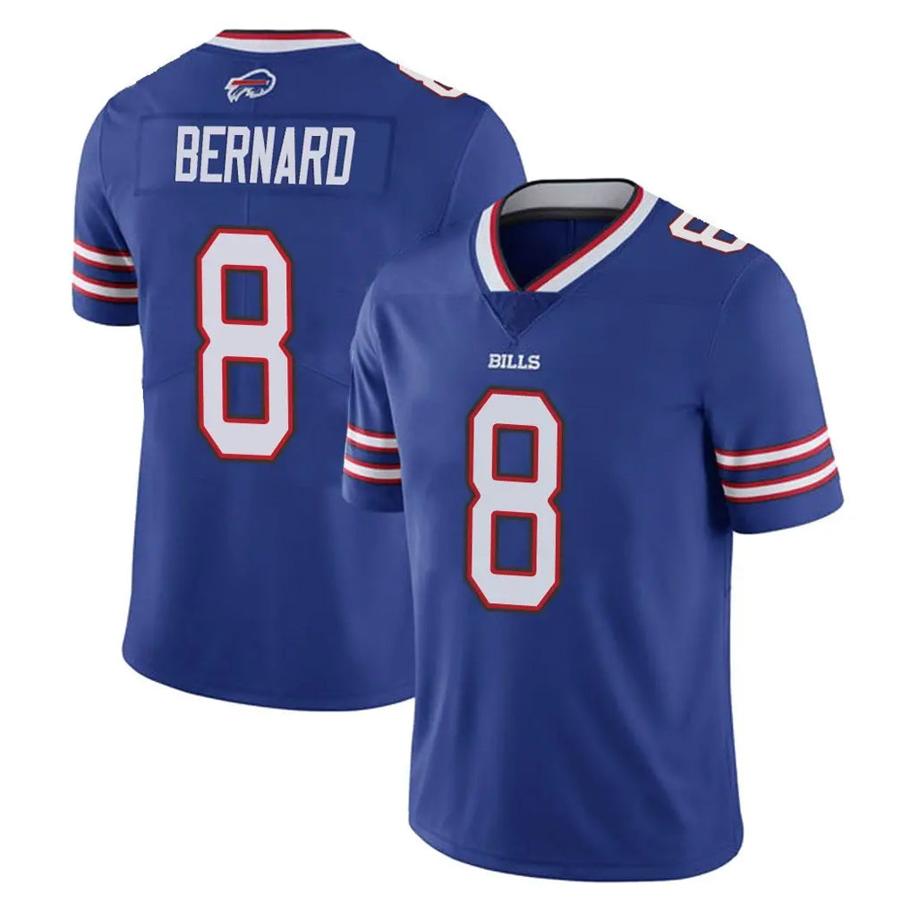 B.Bills #8 Terrel Bernard Player Royal Vapor Untouchable Limited Gdoa Stitched Jerseys