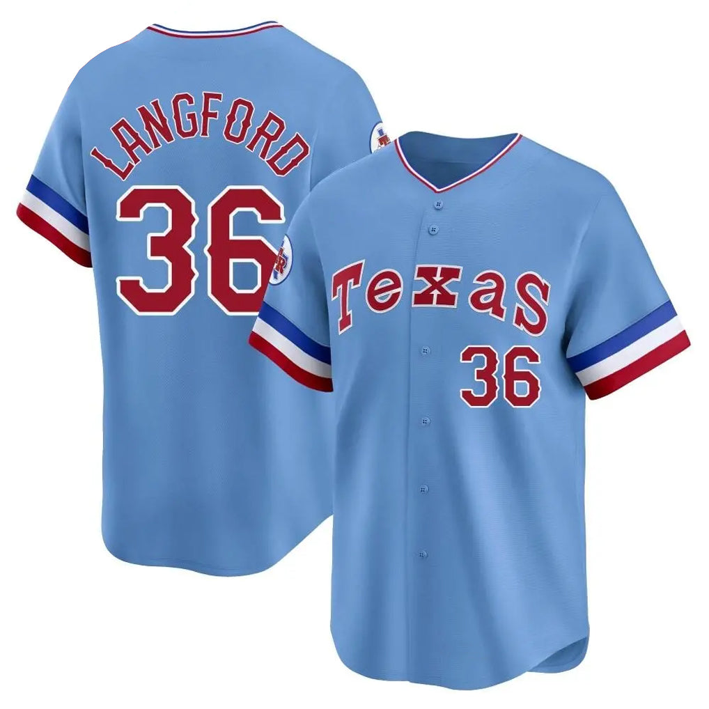 T.Rangers #36 Wyatt Langford Player Blue Home City Connect Limited Fdoa Stitched Jerseys