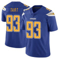 LA.Chargers #93 Teair Tart Player Royal Limited Color Rush Vapor Untouchable Home Game Gdoa Stitched Jerseys