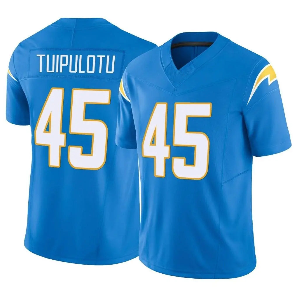 LA.Chargers #45 Tuli Tuipulotu Player Blue Limited Vapor F.U.S.E. Home Game Gdoa Stitched Jerseys